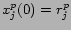 $x^p_j(0)=r^p_j$