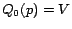 $Q_0(p) = V$