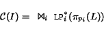 \begin{displaymath} {\cal C}(I)=\Join_i \mbox{\sc lp}^*_i(\pi_{p_i}(L)) \end{displaymath}